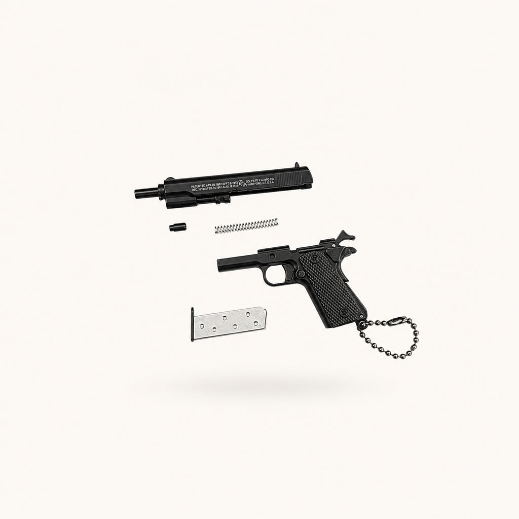 Metal Pistol Keychain