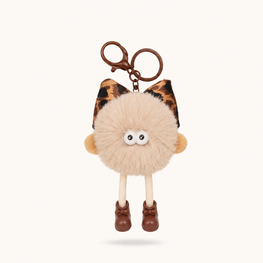 Plushie Legs Charm - Browns - Soft Off-White