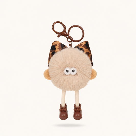 Plushie Legs Charm - Browns - Soft Off-White
