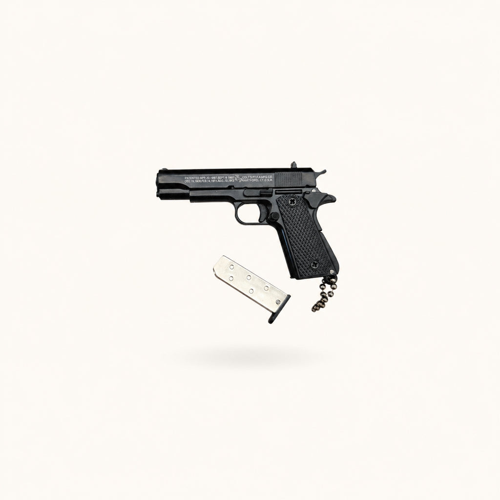 Metal Pistol Keychain