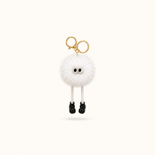 Plushie Legs Charm - White