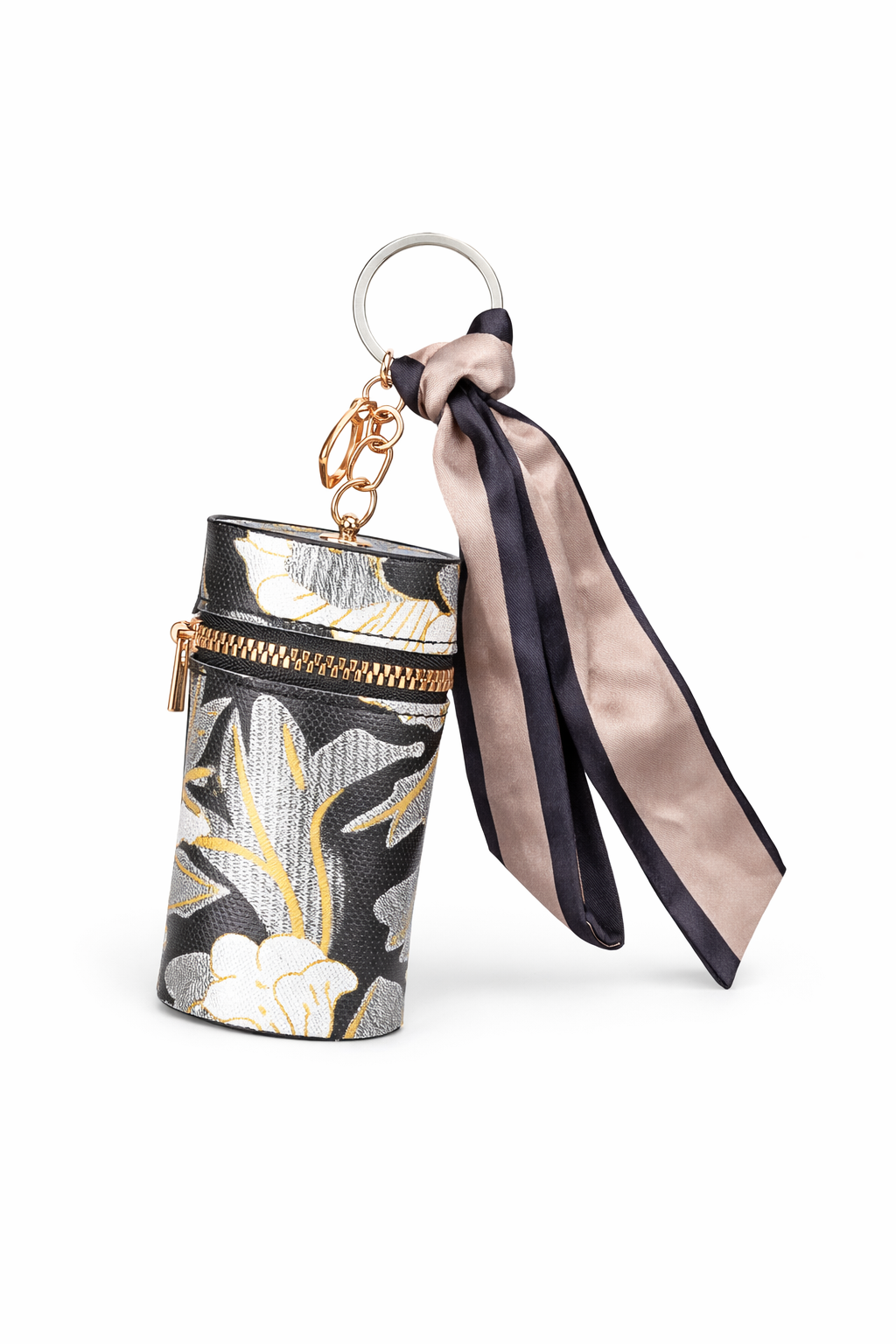 Floral Lipstick Charm - Black