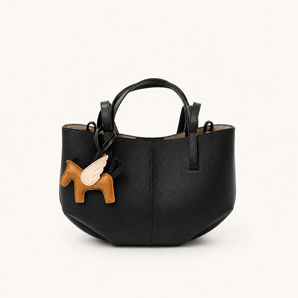 Flying Horse Charm – Brown/Black