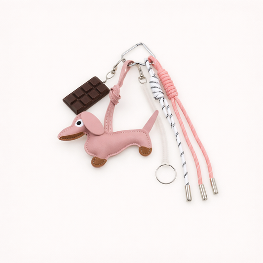 Dachshund & Chocolate Stack - Pink
