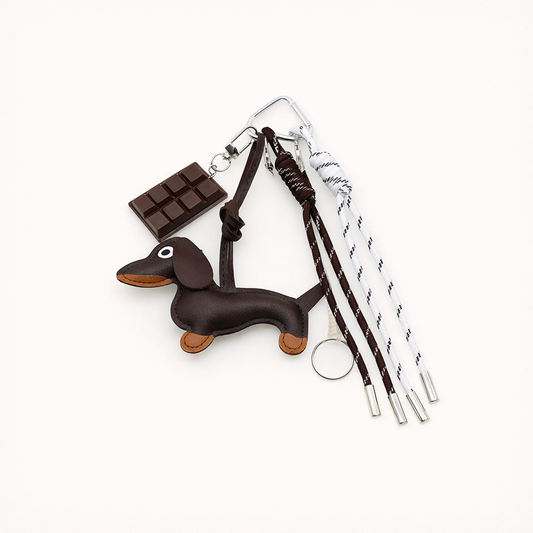 Dachshund & Chocolate Stack - Dark Brown