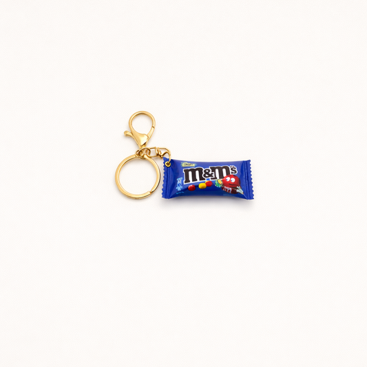 Mini M&M Keychain - Blue