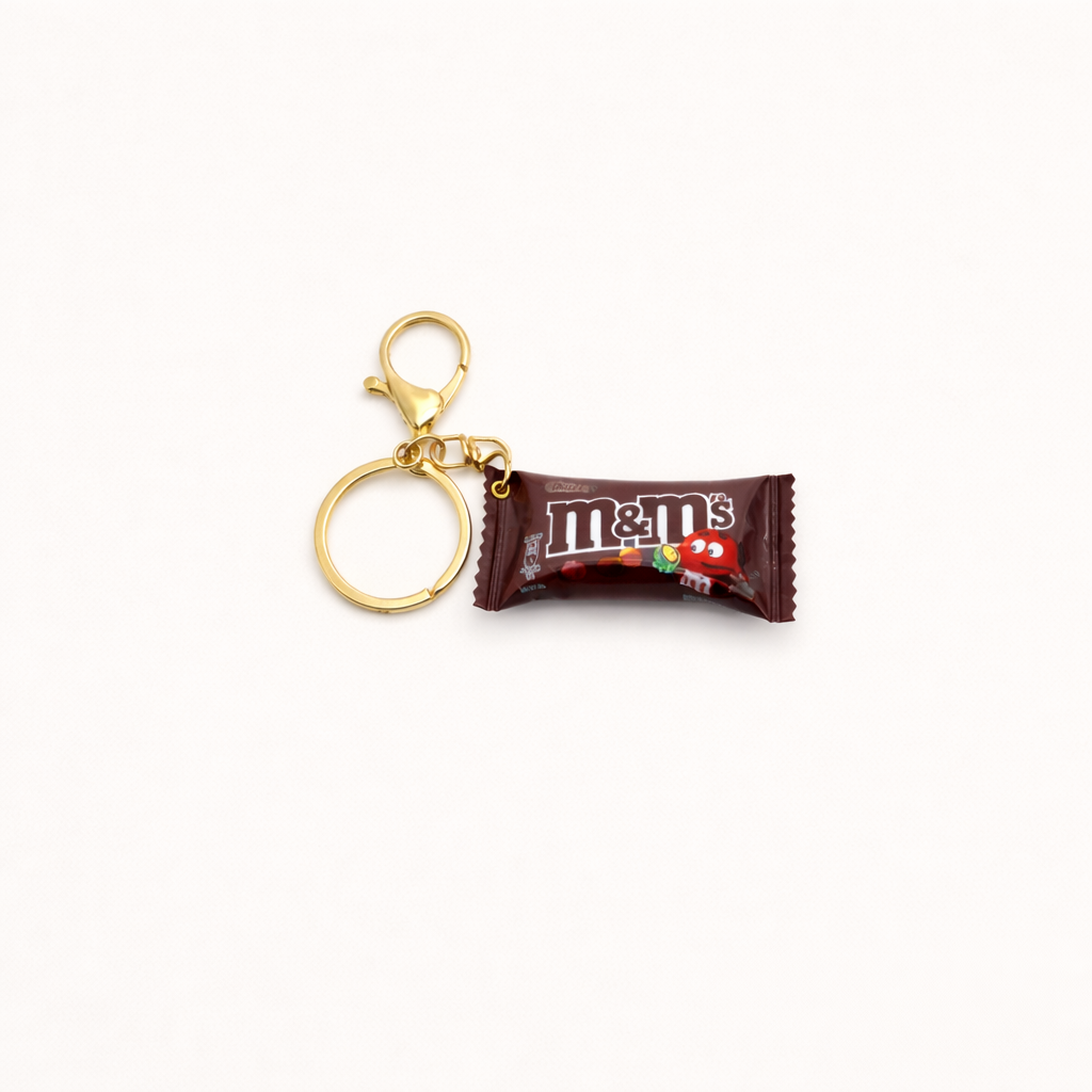 Mini M&M Keychain - Brown
