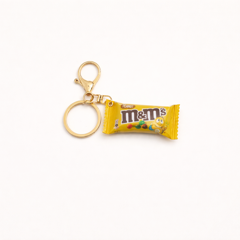Mini M&M Keychain - Yellow
