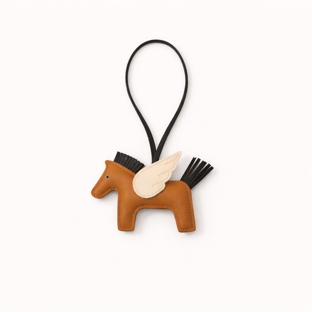 Flying Horse Charm – Brown/Black