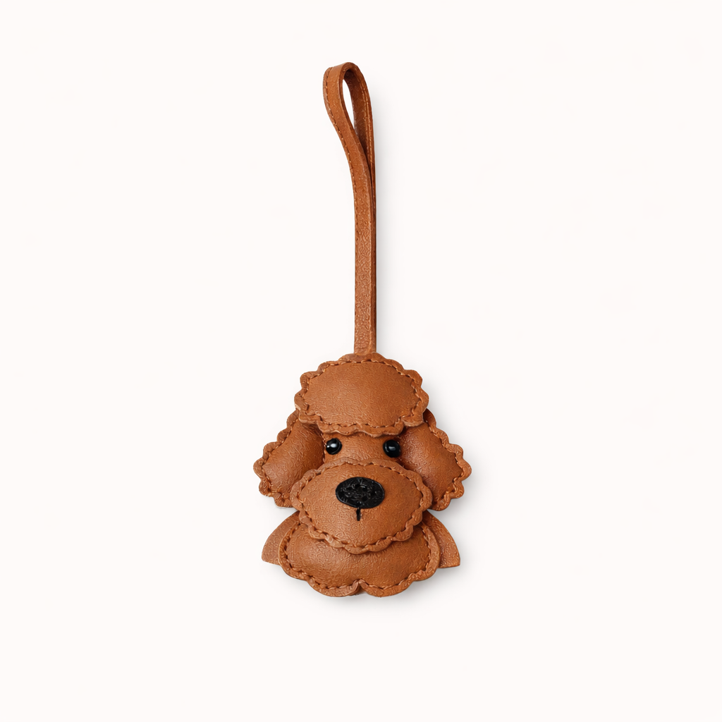 Poodle Charm - Brown