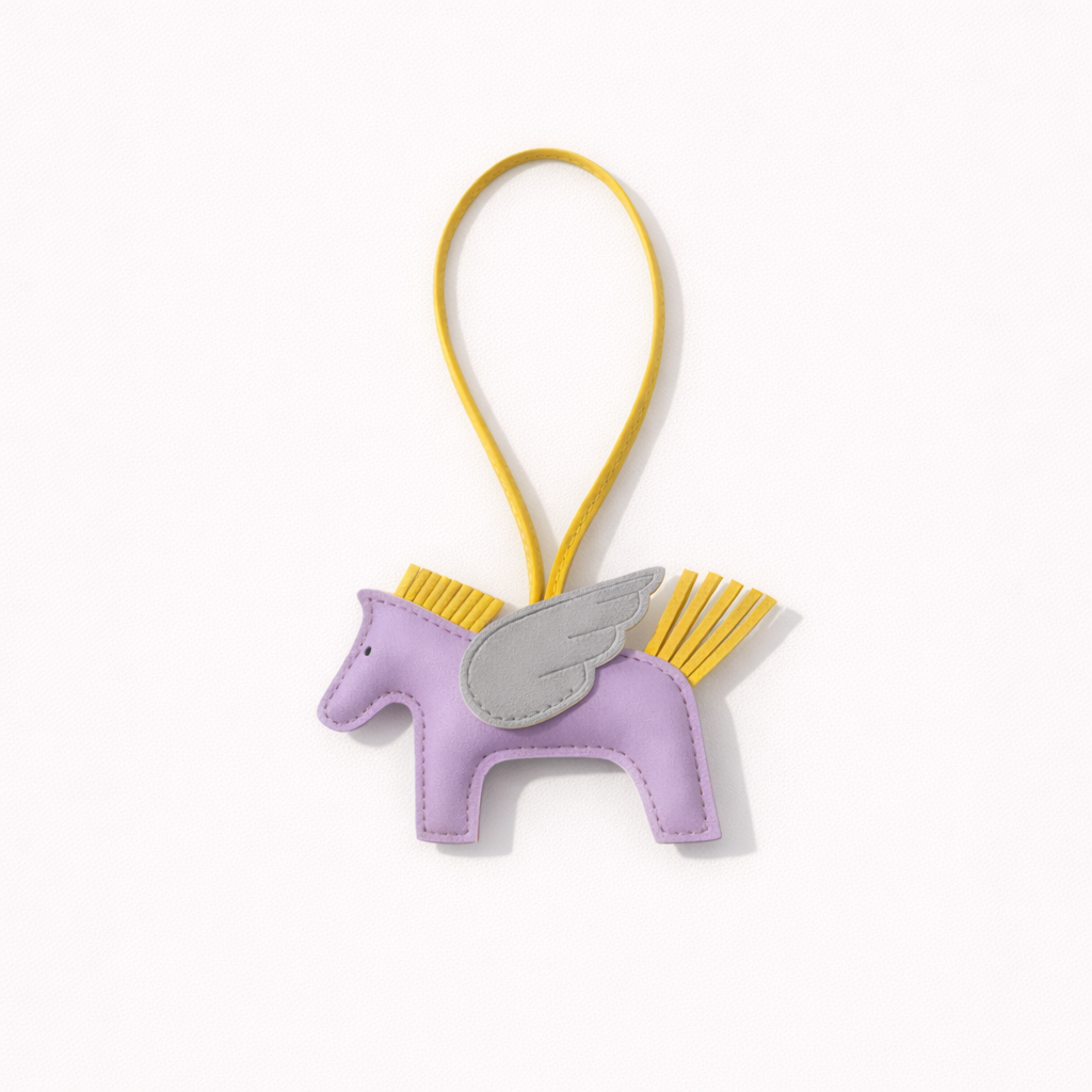 Flying Horse Charm – Purple