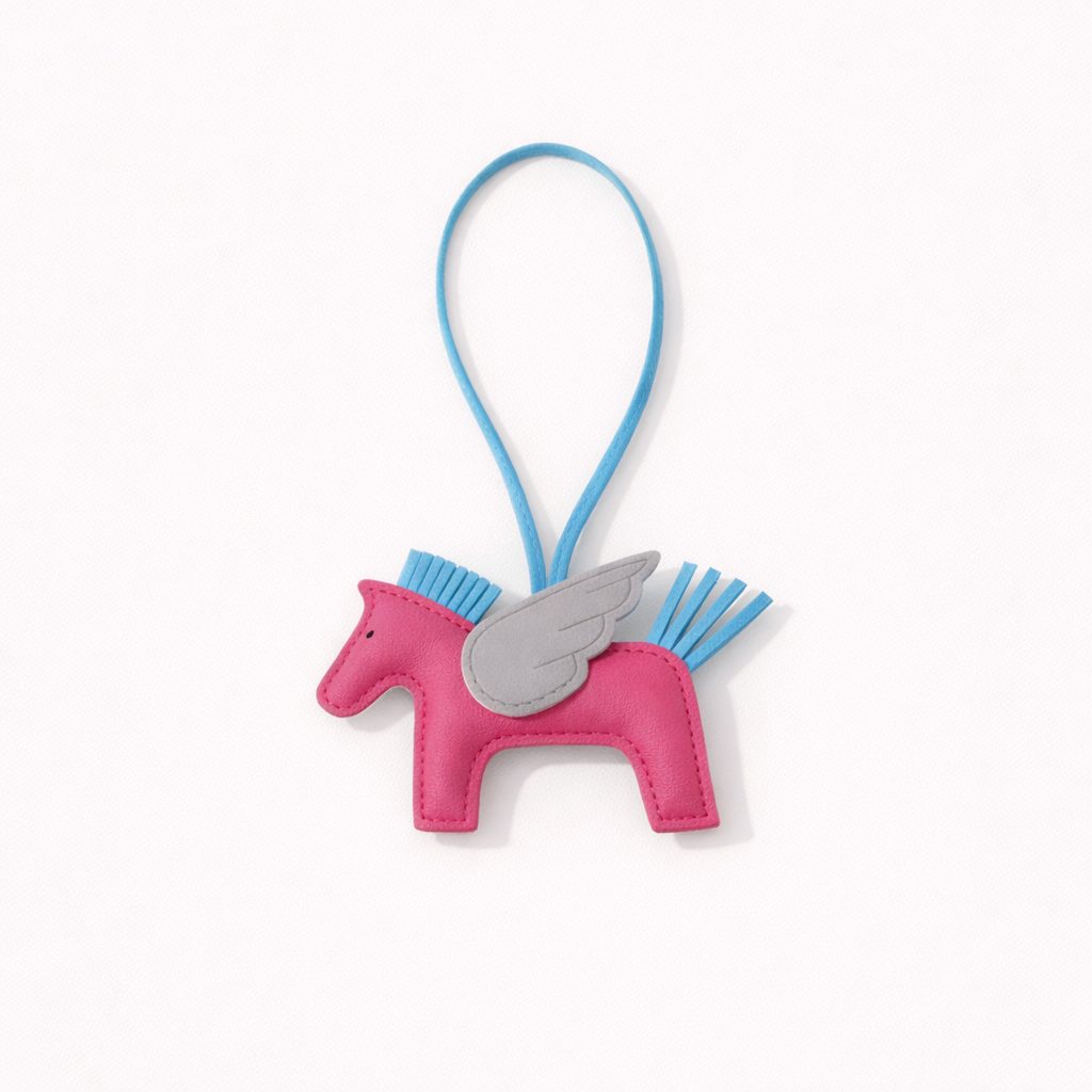 Flying Horse Charm – Magenta