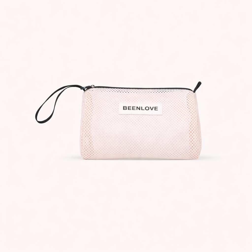 Mesh Makeup Pouch - Pink