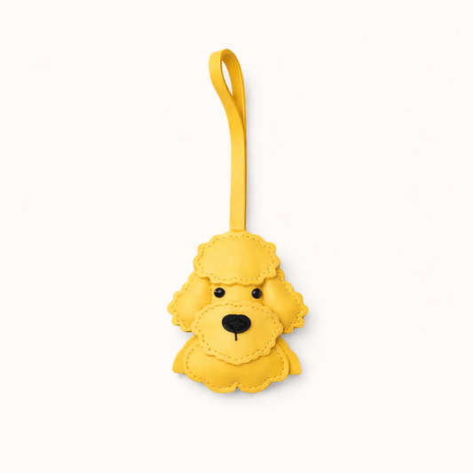 Poodle Charm - Yellow
