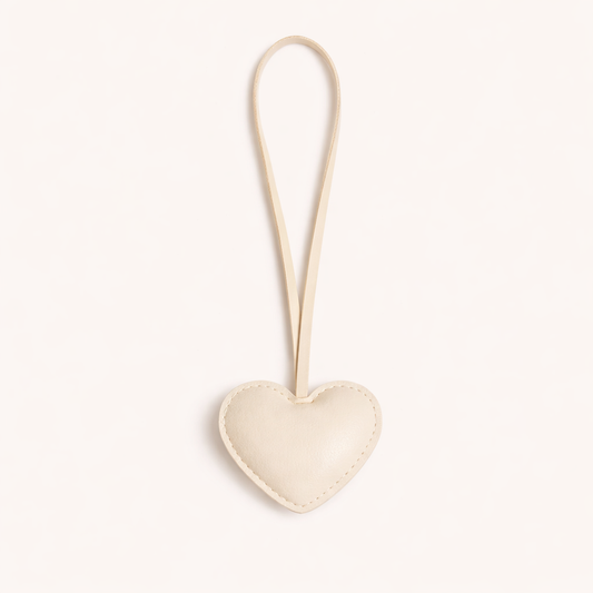 Heart Charm - Off White