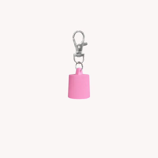 Lip Gloss Holder Keychain - Light Pink