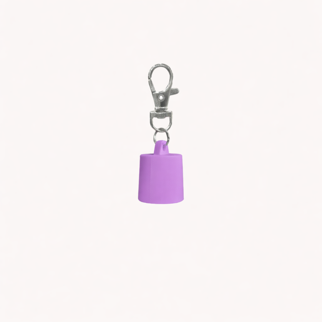 Lip Gloss Holder Keychain - Purple