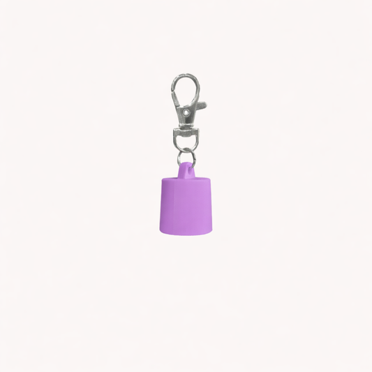Lip Gloss Holder Keychain - Purple
