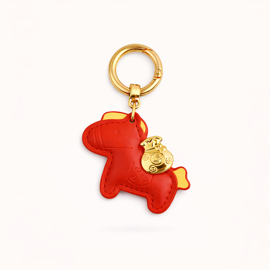 Mini Horse Charm - Red