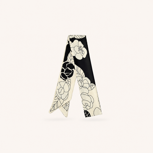 Twilly - Black Floral