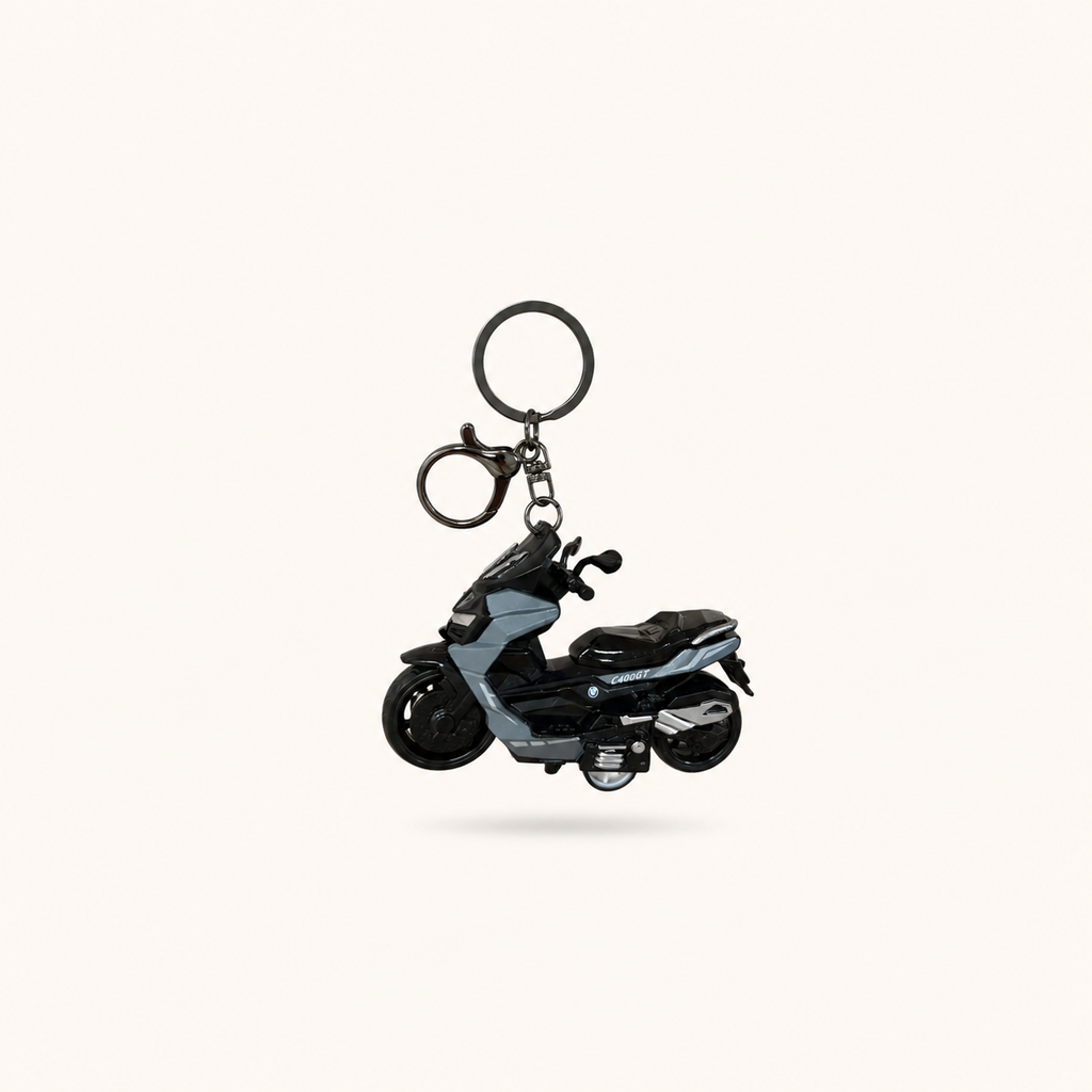 Motorcycle Charm - Gray