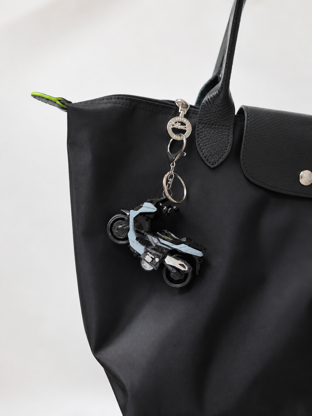 Motorcycle Charm - Gray