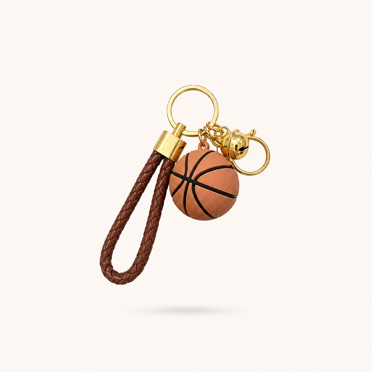 Basketball Charm - Brown