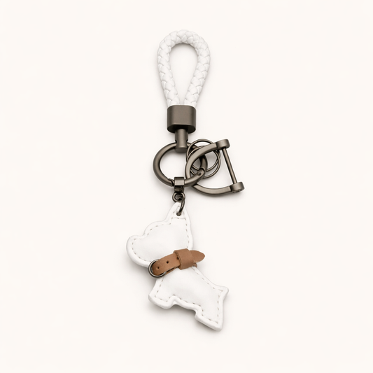 Puppy Key Holder - White