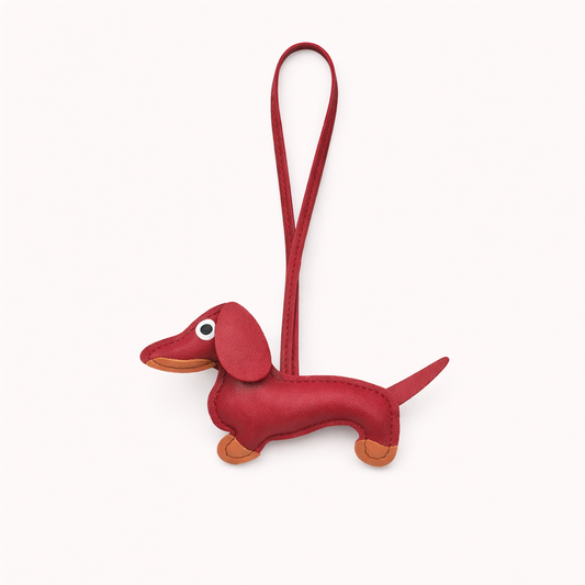 Dachshund Charm - Burgundy