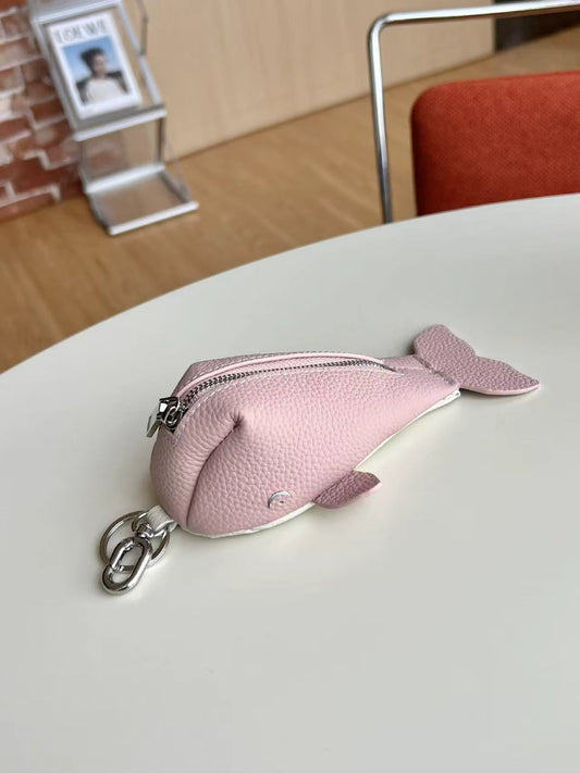Whale Charm - Pink