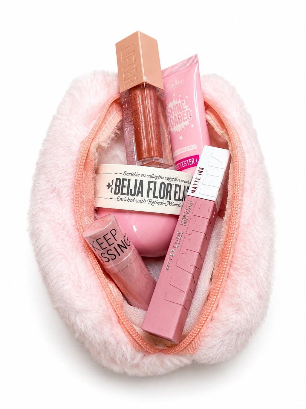 Plushy Makeup Pouch - Pink
