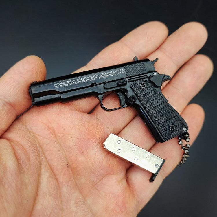 Metal Pistol Keychain